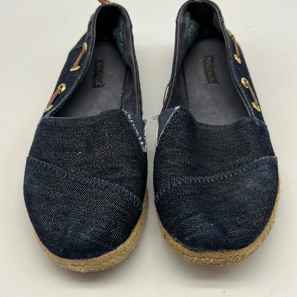 Nautica Blue Denim Espadrille size 7.5